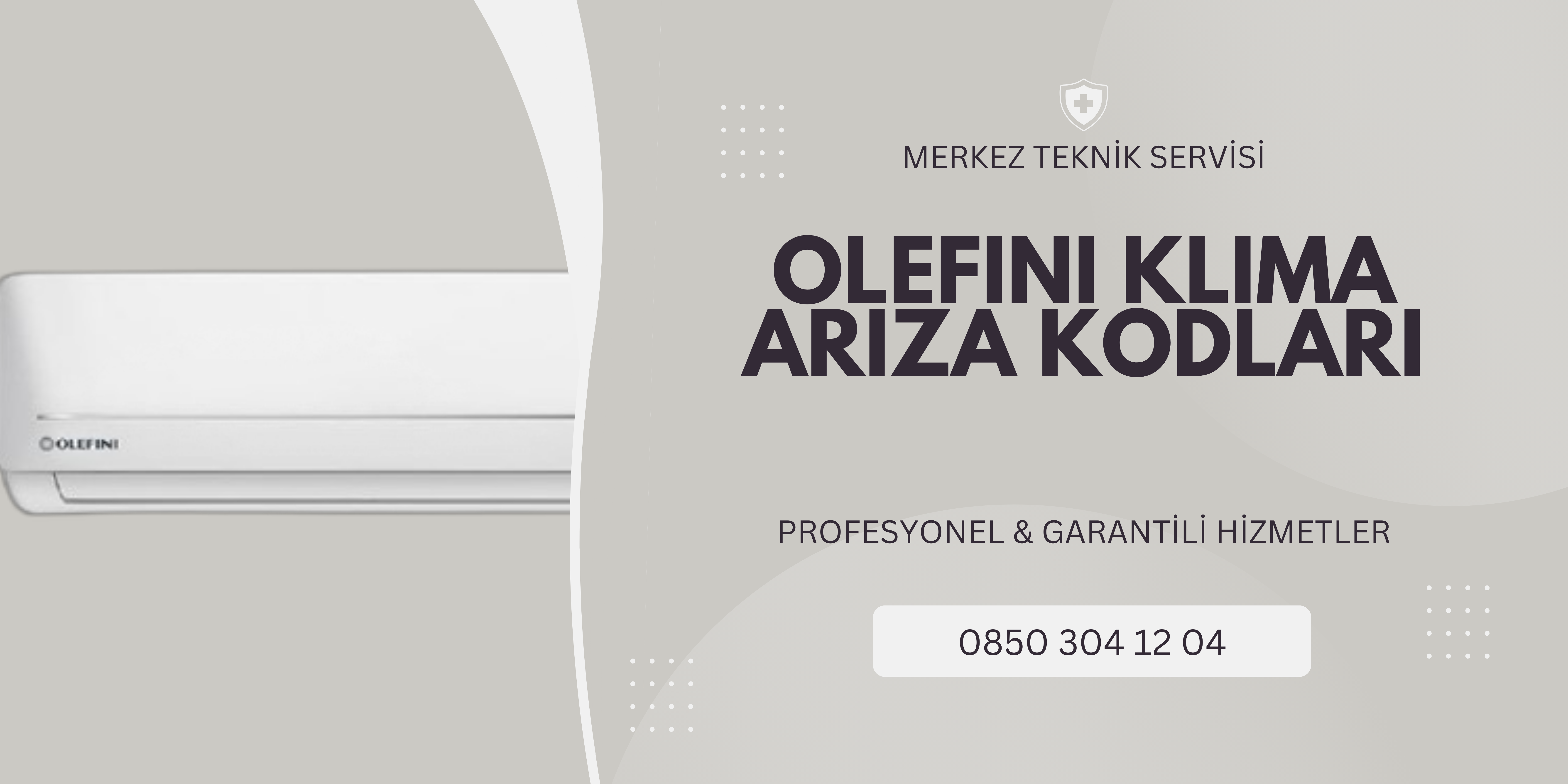 Olefini Klima Çalışma Zamanlayıcı Gösterim ve Arıza Kodları 